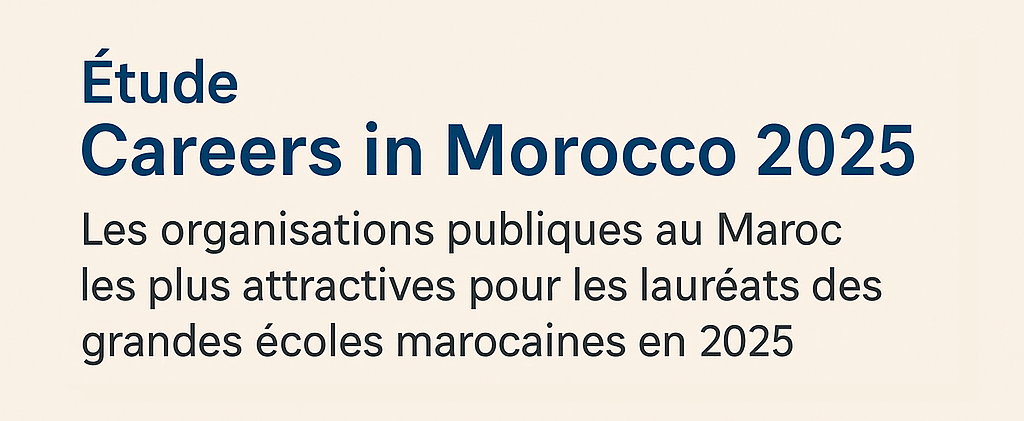 Étude Careers in Morocco 2025: Les organisations publiques au Maroc les plus attractives pour les lauréats des grandes écoles marocaines en 2025